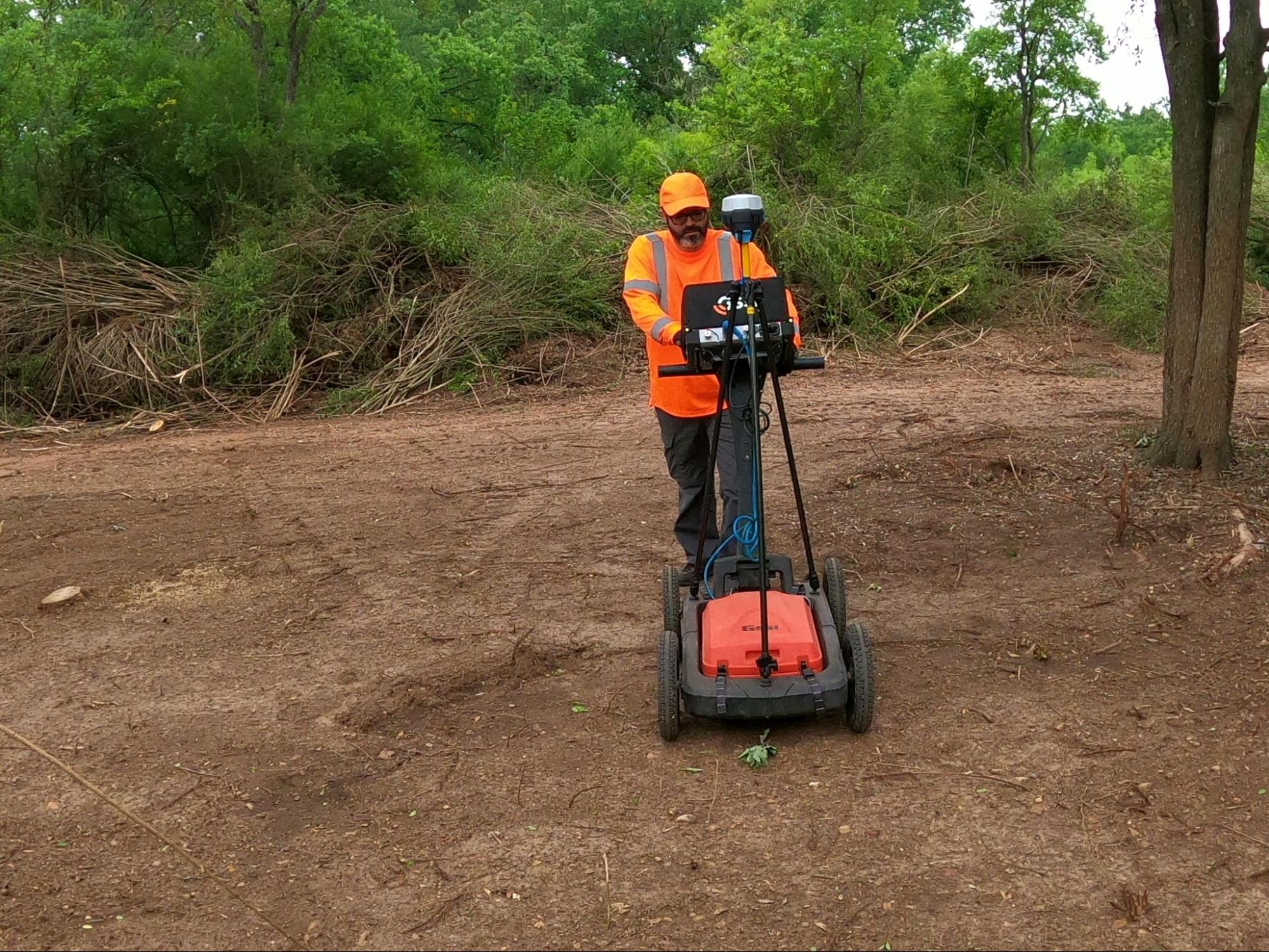 Field work using GPR