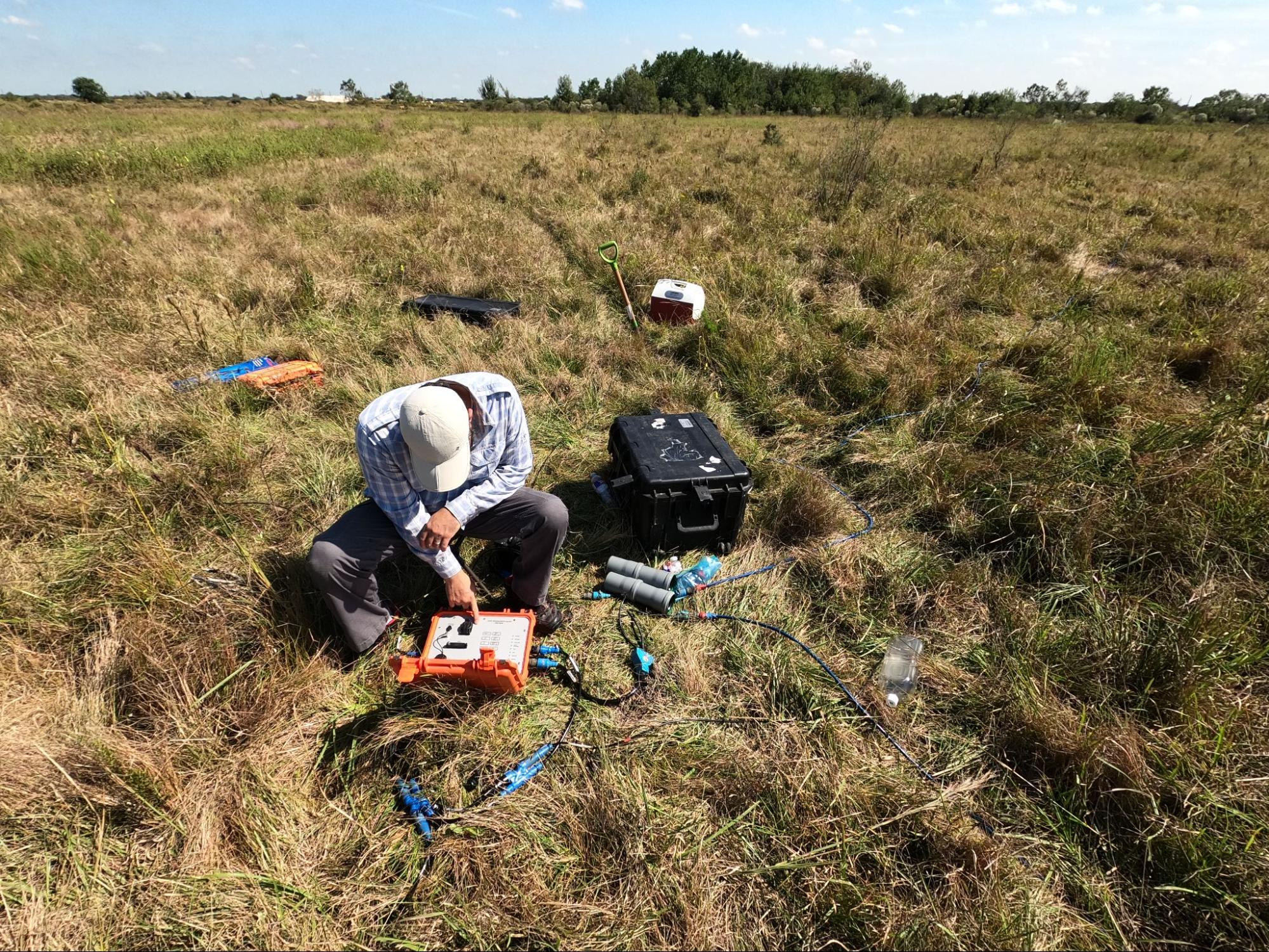 Geophysical field work.