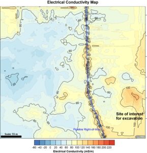 Electromagnetic survey example