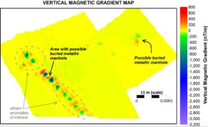 Vertical Magnetic Gradient Map