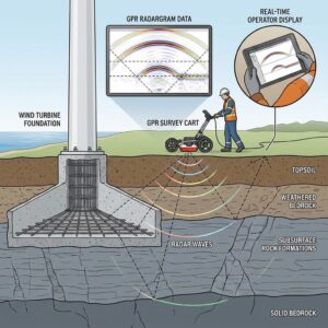 Ground penetrating radar illustration